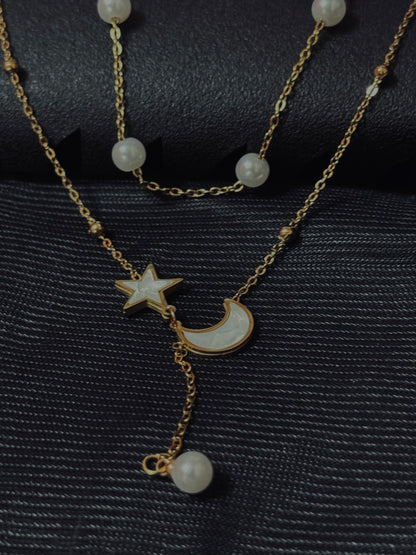 Collar Luna y Estrella Mística