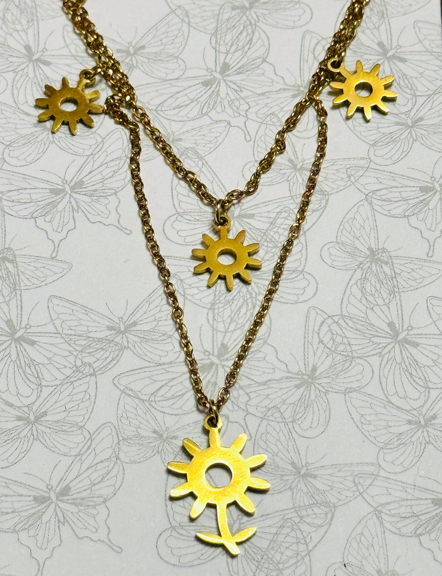 Collar Plano de Girasol