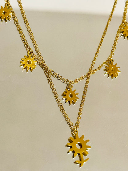 Collar Plano de Girasol