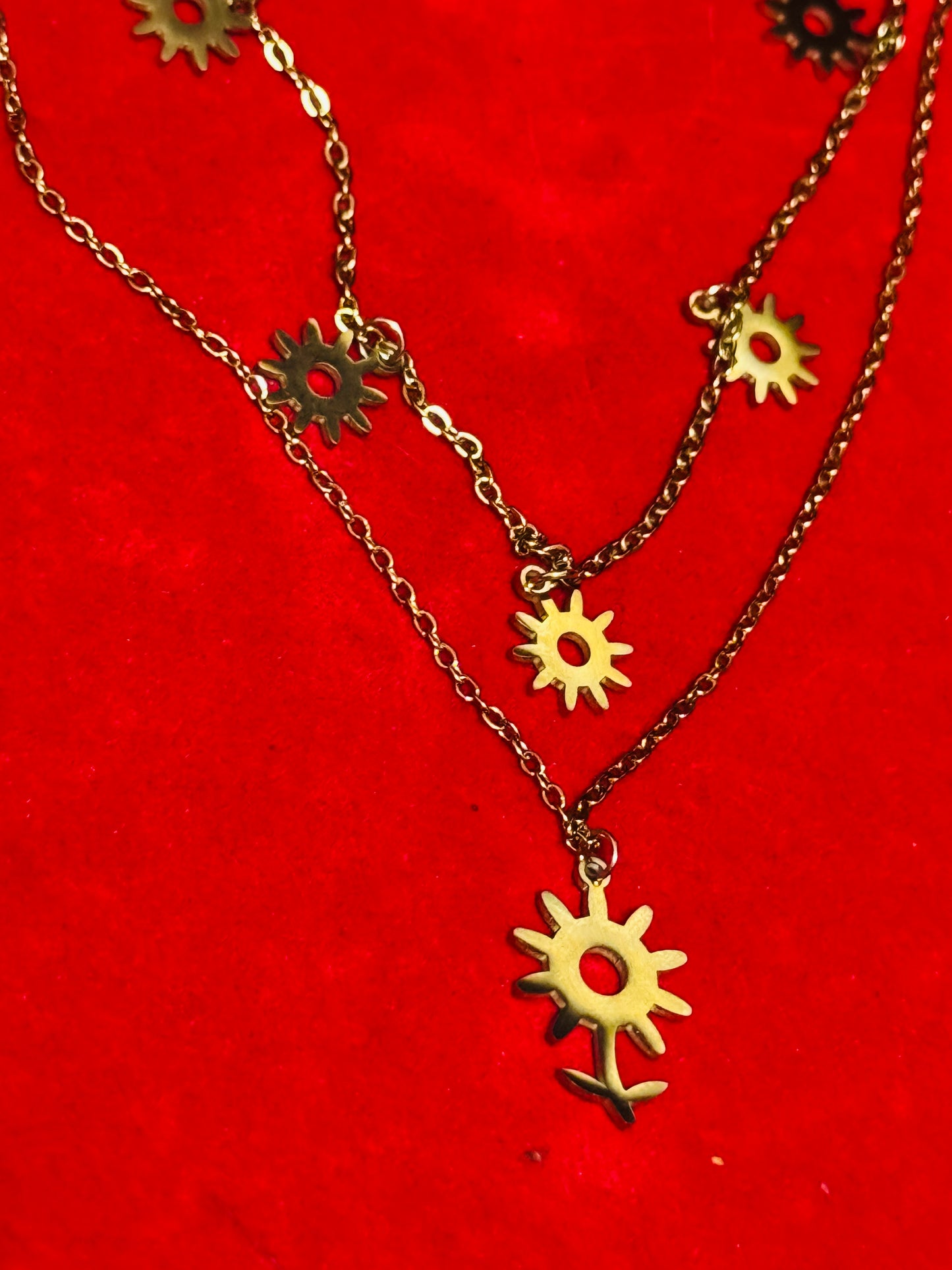 Collar Plano de Girasol