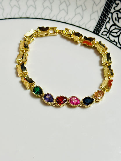 Pulsera de Piedras Multicolor