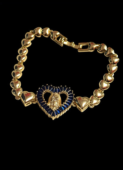 Pulsera con Corazón Religioso